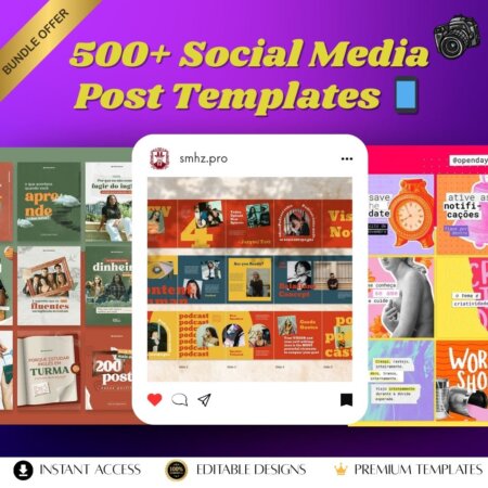 ✨ “Social Media Post Bundle – Ready-to-Use Templates”