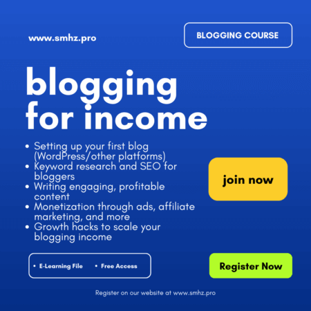 Blogging for Income by Hisham Sarwar
